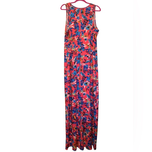 Like new. LuLaRoe Vibrant Floral Maxi Dress - Picture 2 of 5